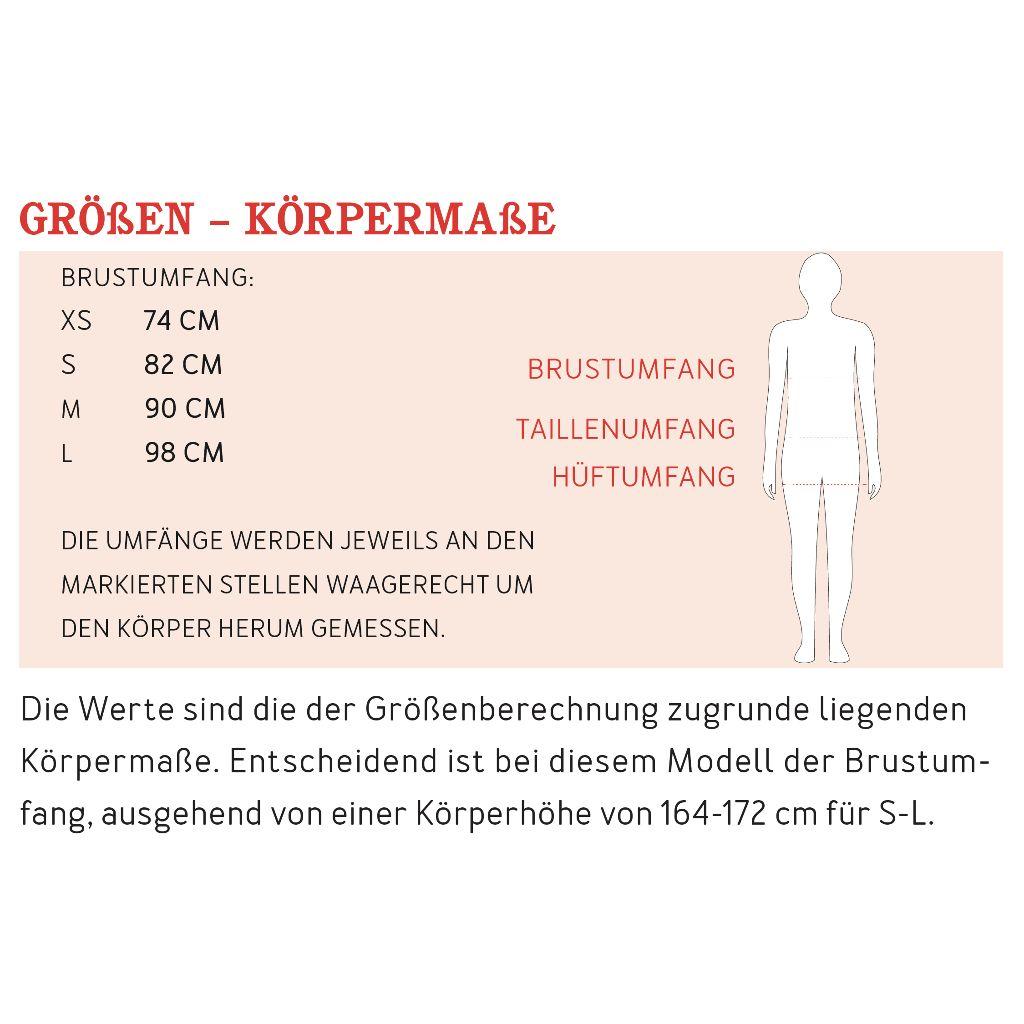 Papierschnittmuster Raglansweater Frau Mona XS-L